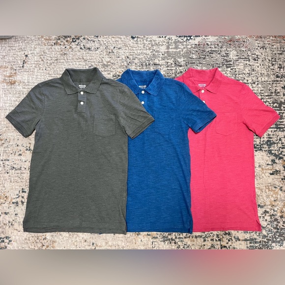 (3) Mossimo Short Sleeve Polo Shirts - Men’s Small - Picture 1 of 12